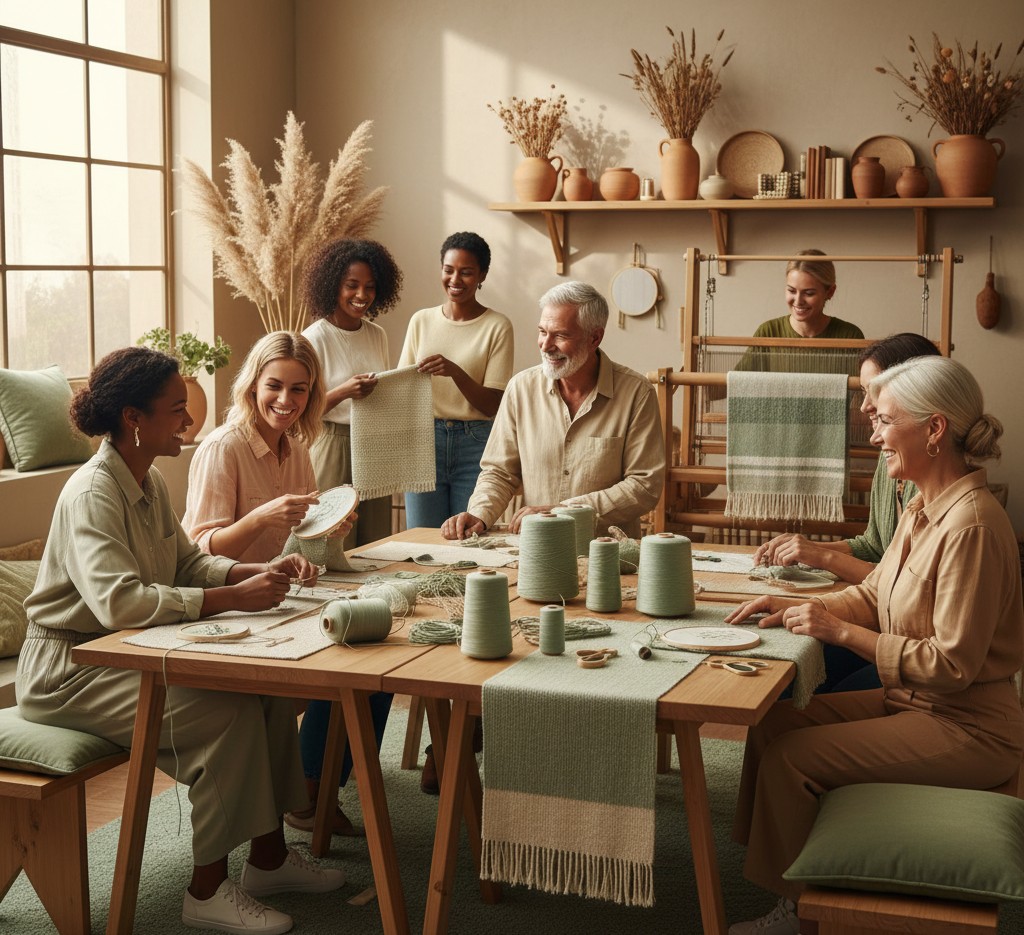 People working together in a creative space
